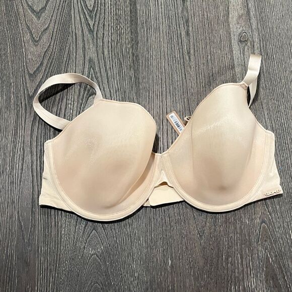 NWT Skims Weightless Demi Bra Underwire Lined Cups Wide Wing Sand Size 40DD - Picture 1 of 5